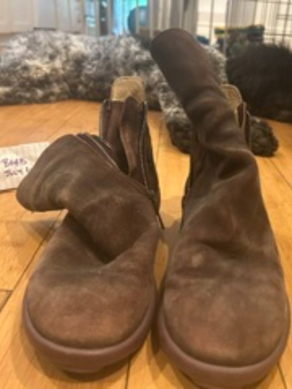Fluevog Boots - Urban Angel Walker - W7 - Purple Suede